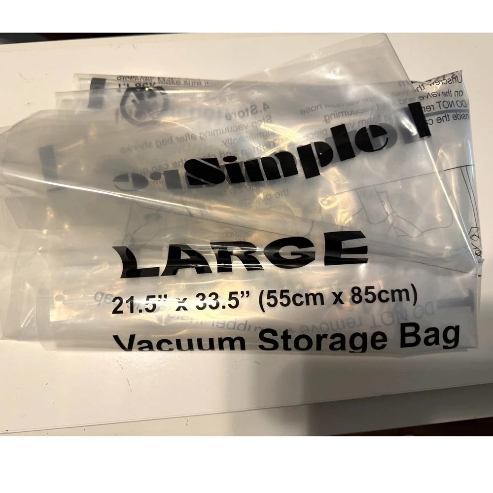 Simple Houseware 8PK Variety Vacuum Storage Bags Assorted Sizes BO-13A-1#EL01